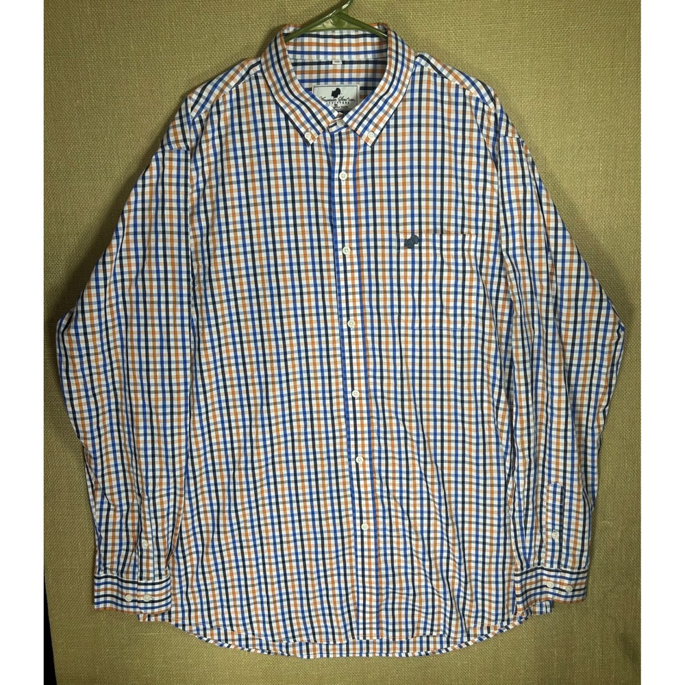 American Strutter Men 3XL Button Front‎ Shirt Plaid Bamboo Blend Turkey Hunter